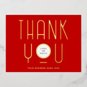 Carte postale moderne Merci d'affaires Foil (Recto)