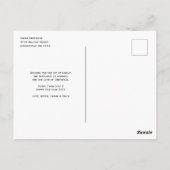 Carte Postale Moderne Merry et Bright simple photo de Noël Po (Dos)