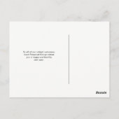 Carte Postale Moderne minimale | Calendrier photo de l'entrepris (Dos)