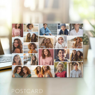 Carte Postale Moderne Minimaliste - 20 Collage de Photos