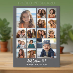 Carte Postale Moderne Minimaliste Gris Blanc - 14 Photos en Coll