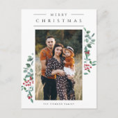 Carte Postale Moderne minimaliste Joyeux Noël une photo (Devant)