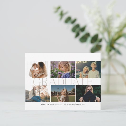 Carte Postale Moderne Multi-Photo Alors/Maintenant Faire-part Di (Debout devant)