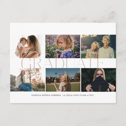 Carte Postale Moderne Multi-Photo Alors/Maintenant Faire-part Di (Devant)