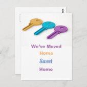 Carte postale moderne Nous avons déménagé Faire-pa (Devant / Derrière)