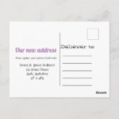 Carte postale moderne Nous avons déménagé Faire-pa (Dos)