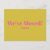 Carte Postale Moderne Nous Avons Déménagé Nouvelle Maison Déména (Devant)