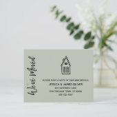 Carte Postale Moderne Nous avons déménagé Petite Maison Dessin S (Debout devant)