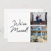 Carte Postale Moderne Nous avons déplacé Changement d'adresse Ph (Devant / Derrière)