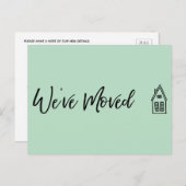 Carte Postale Moderne Nous avons déplacé la petite maison de des (Devant / Derrière)