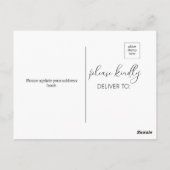 Carte Postale Moderne Nous avons déplacé le Faire-part de déplac (Dos)