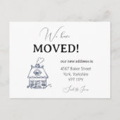 Carte Postale Moderne Nous avons déplacé le Faire-part de déplac (Devant)