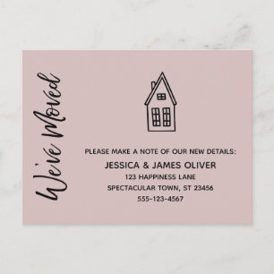 Carte Postale Moderne Nous avons déplacé Petite Maison Dessin Ro