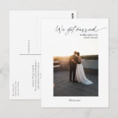 Carte Postale Moderne Nous nous sommes mariés simple surprise Ph (Devant / Derrière)