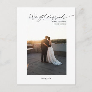 Carte Postale Moderne Nous nous sommes mariés simple surprise Ph
