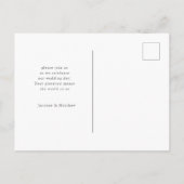 carte postale moderne pastel pour annoncer la date (Dos)