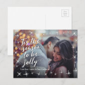 Carte postale moderne personnalisée de Noël (Devant / Derrière)