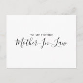Carte postale moderne pour ma future belle-mère (Devant)