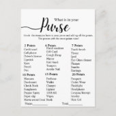 Carte Postale Moderne Quel est votre jeu de fête de douche de ma (Devant)