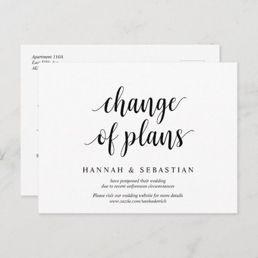 Carte Postale Moderne rustique, changement de plan, repoussé (Devant / Derrière)