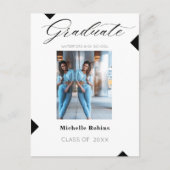 Carte Postale Moderne Script Lycée secondaire Faire-part de deux (Devant)