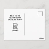 Carte Postale Moderne Simple Amour et Merci Merci Mariage (Dos)