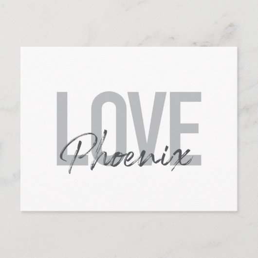 Carte Postale Moderne, simple, cool, design urbain Aimer Phoenix (Devant)
