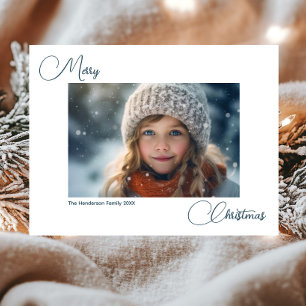 Carte Postale Moderne Simple Joyeux Noël 1 Photo