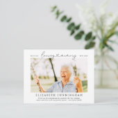 Carte Postale Moderne Simple Photo de Mémoire en Souvenir Affect (Debout devant)