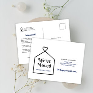 Carte Postale Moderne Sweet Home Nous avons déménagé une nouvell