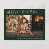 Carte Postale Moderne tendance minimale joyeux noël  (Devant)