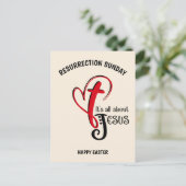 Carte Postale Moderne TOUT SUR JÉSUS Pâques chrétiennes (Debout devant)