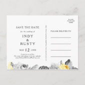 Carte postale moderne tropicale pour annoncer la d (Dos)