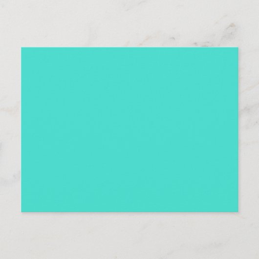 Carte Postale Moderne Turquoise Uni (Devant)
