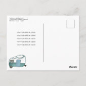 Carte Postale Moderne Un Joyeux Camper Trees Camping 1er anniver (Dos)