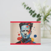 Carte postale moderne vibrant (Debout devant)