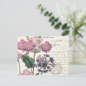 Carte Postale moderne vintage floral (Debout devant)