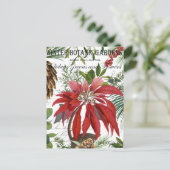 Carte Postale Moderne vintage jardin d'hiver fleuri (Debout devant)