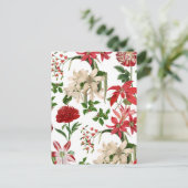 Carte Postale moderne vintage vacances florales (Debout devant)