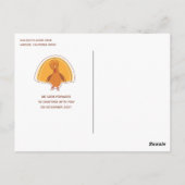 Carte Postale Moderne Virtual Friendsgiving Thanksgiving Invitat (Dos)