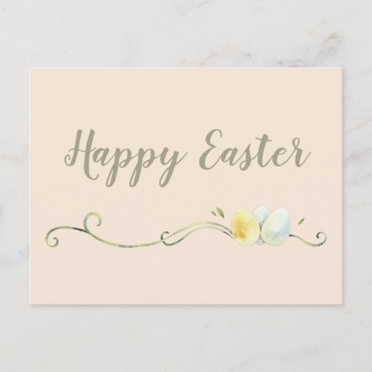 Carte postale moderne Watercolor Ego Trio Pâques (Devant)