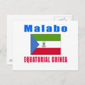 Carte Postale Modes de majuscules de la Guinée équatoriale de Ma (Devant / Derrière)