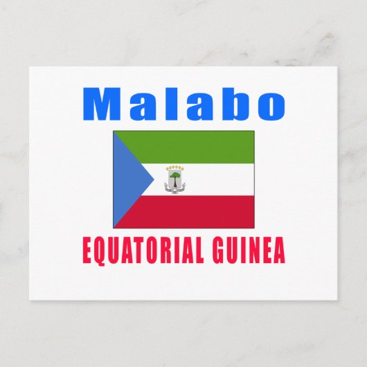 Carte Postale Modes de majuscules de la Guinée équatoriale de Ma (Devant)
