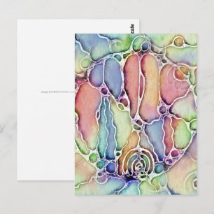 Carte Postale Modes de vie - Art neurographique Motif 1