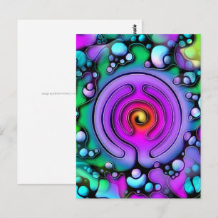 Carte Postale Modes de vie - Art Neurographique Motif 2