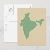 Carte Postale Modes d'épices à feuilles de baie Inde (Devant / Derrière)