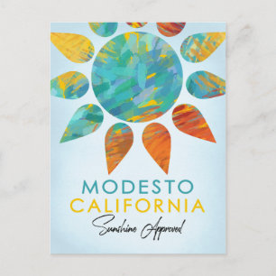 Carte Postale Modesto California Sunshine Travel