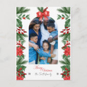 Carte postale modifiable pour les fêtes de Noël (Devant)