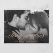 Carte Postale Modification des plans | Report Mariage photo (Devant)