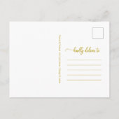 Carte Postale Modification Des Plans Reportés Annulés Mariage Go (Dos)